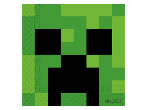 Minecraft birthday napkins - 33 cm - 20 pcs.