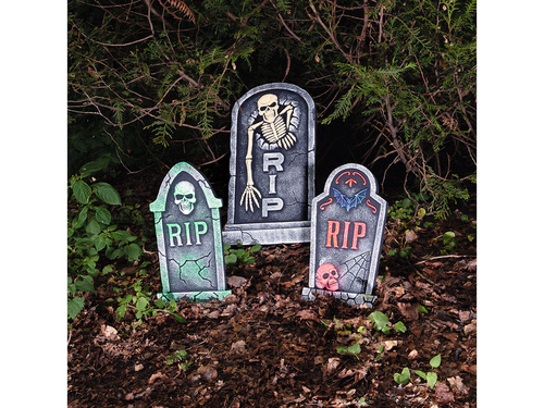 Tombstone Skull 'RIP' - 56x33 cm - 1 pc.