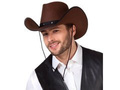 Kapelusz kowbojski brązowy - 1 szt.