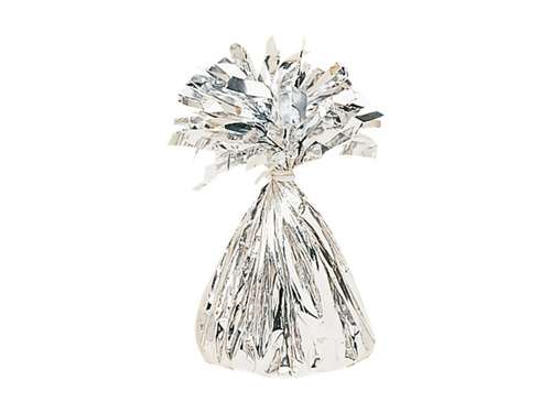 Obciążnik foliowy do balonów napełnionych helem - srebrny - 170 g