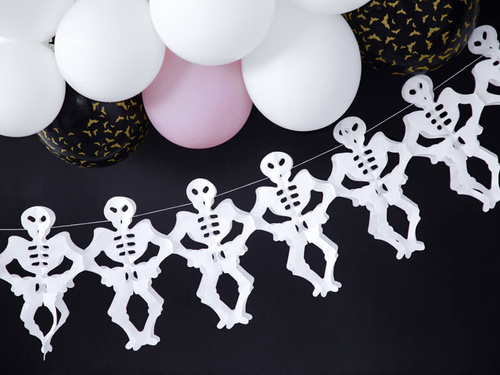 Tissue paper garland Skeletons - 300 cm - 1 pcs.