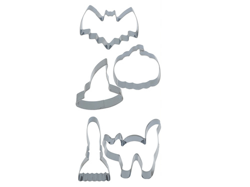 SET OF 5 METAL COOKIE CUTTERS