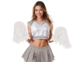 Pompony cheerleaderki białe - 2 szt.