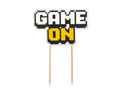 Paper cake topper Game on - 1 pcs.