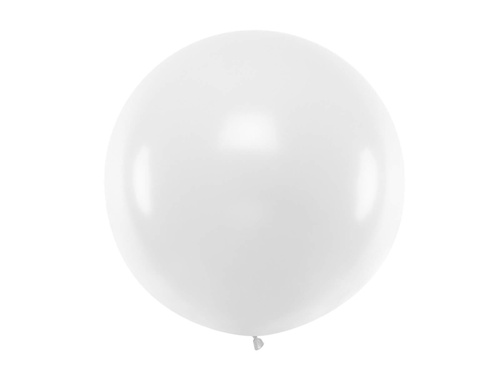 Giant balloon 1 m in diameter - white pastel.