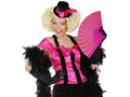 Pink feather fan