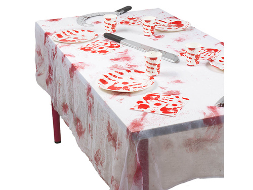 Halloween bloody tablecover - 150x180 cm - 1 pc