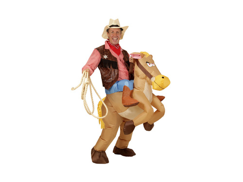 Strój kowboja na koniu