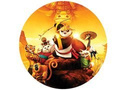 Dekoracyjny opłatek tortowy Kung Fu Panda - 20 cm