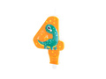 Dinosaur candle no 4 - 1 pc