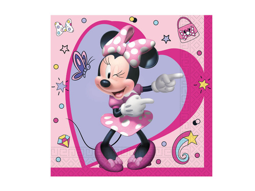 Minnie Mouse birthday napkins - 33 cm - 20 pcs.