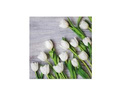 Serwetki Białe tulipany - 33 cm - 20 szt.