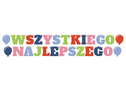 Happy Birthday banner - 2 pcs.