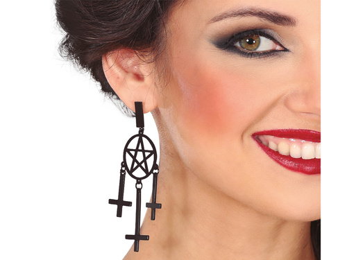 Ruby Bat Clip Earrings