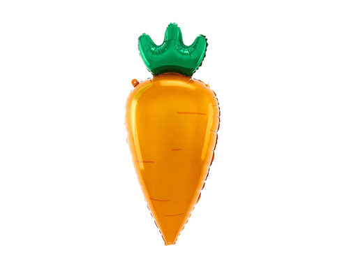 Balon foliowy Marchewka - 42 x 91 cm - 1 szt.