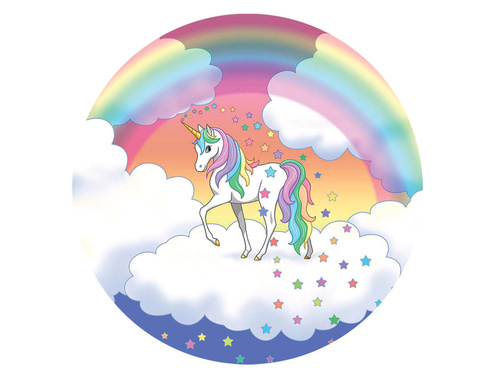 Decorative Unicorn cake wafer - 20 cm