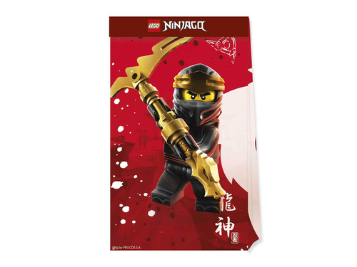 Lego Ninjago birthday gift bags - 4 pcs.