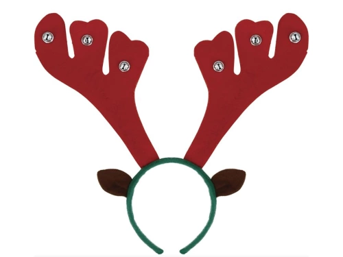 Reindeer horns with bells