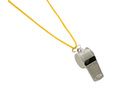Police metal whistle with rope - 4 pc