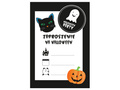 Halloween invitations Ghost Cat Pumpkin - 6 pcs.