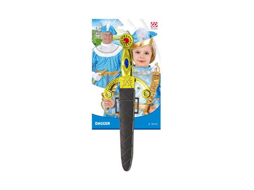 Sztylet z kamieniami i pochwą - 24 cm