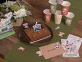 Stickers Animals for baby shower - 16 pcs.