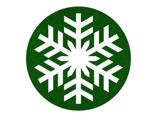 Podstawka pod kubek - Śnieżynka - 10 cm - 4 szt.