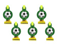 Gwizdki trąbki rozwijane Piłka Nożna - 6 szt