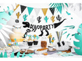 Dino Party Birthday Banner - 20 x 90 cm - 1 pc.