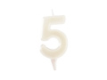 Numeral birthday candle "5" FLUOR - 1 pc