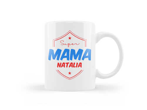 Kubek personalizowany na dzień matki Super Mama - 330ml