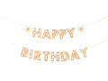 Baner urodzinowy Happy Birthday Stokrotki - 200 x 14,5 cm - 1 szt.