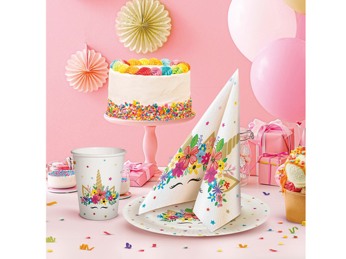 Paper Plates Unicorn - 18 cm - 8 pcs