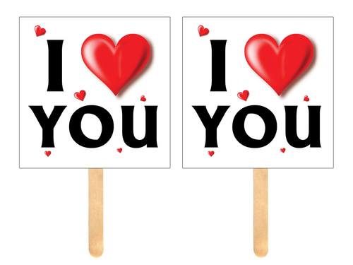 Photo props I Love You - 2 pcs.