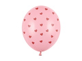 Balony z nadrukiem Serduszka na walentynki - 30 cm - 6 szt.