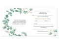Comunion invitation card & envelope - 6 pcs