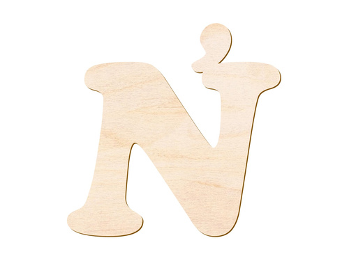 Wooden decoration letter Ñ