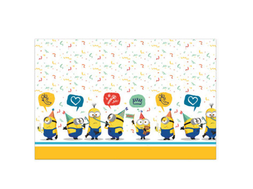 Birthday tablecloth Minions - 120 x 180 cm - 1 pcs.