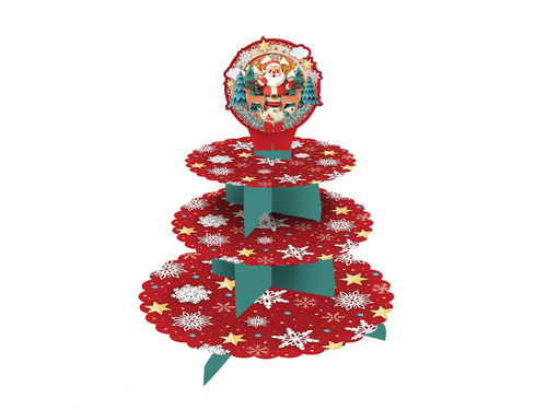 Santa Claus Cupcake Stand - 1 pc