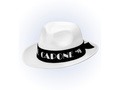 White gangster Al Capone hat  - 1 pc