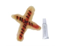 Seamed Cross Scar Latex with liquid glue