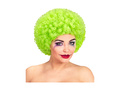 Kręcona peruka klauna zielona włosy afro