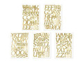 Stickers Gold letters - 171 pcs.