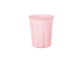 Kubeczki papierowe wielorazowe różowe z falbanką - 220 ml - 4 szt.