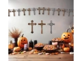 Horizontal string with felt halloween subjects - 300 cm