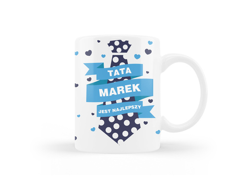 Kubek personalizowany na dzień ojca z imieniem - 330ml