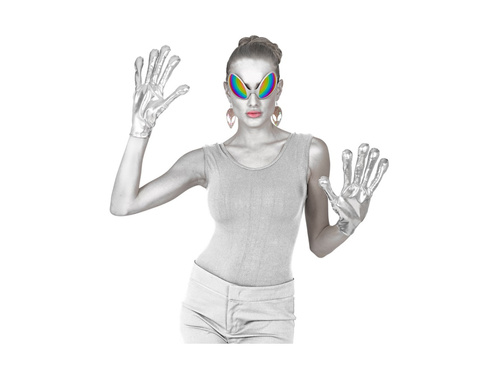 Metaliczne rękawiczki kosmity