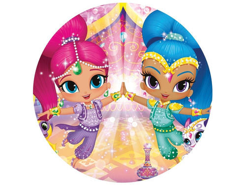 Decorative Shimmer and Shine cake wafer - 20 cm