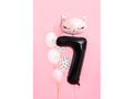 Foil balloon number 7 black - 86 cm - 1 pc.