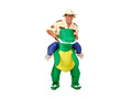 Dmuchany strój odkrywcy na dinozaurze
